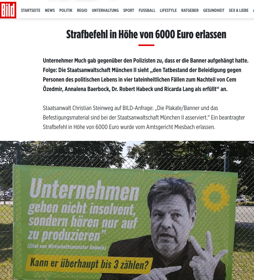 Hausdurchsuchung Wegen Spottplakat Gegen Habeck (Grüne) – Ruhrkultour